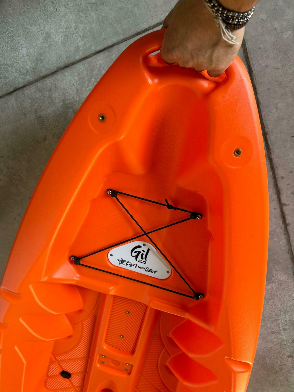 GIL 2.0 Big Mama Kayak - kayak monoposto da 254 cm + seggiolino + pagaia + gilet salvagente