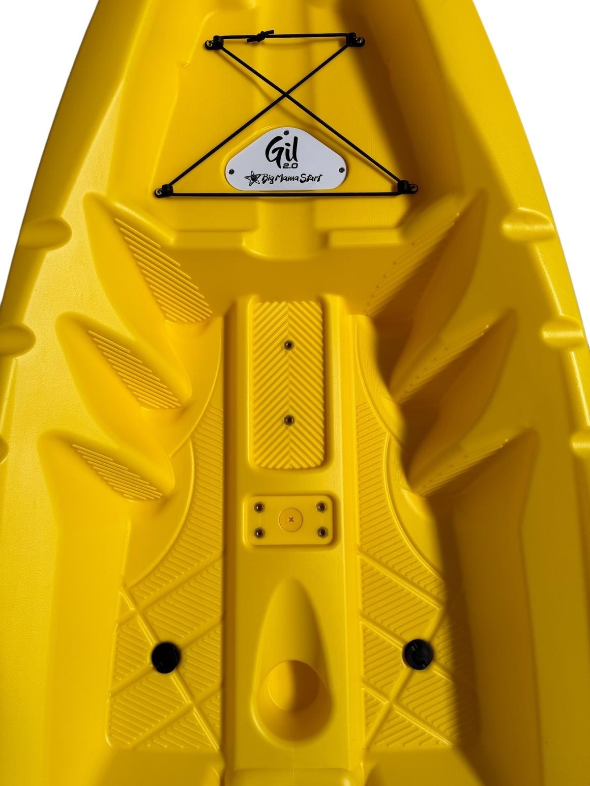 GIL 2.0 Big Mama Kayak - kayak monoposto da 254 cm + seggiolino + pagaia + gilet salvagente