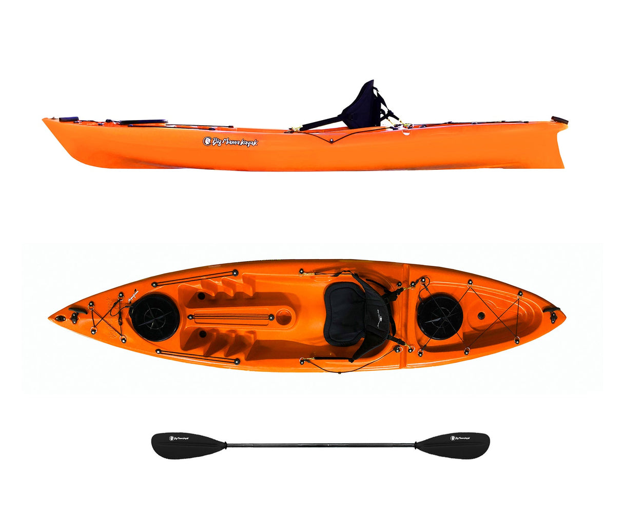 Kayak monoposto acquaprima Big Mama Kayak 310 cm + 2 gavoni + 1 pagaia in omaggio (pack 1) - NO sedile - arancione
