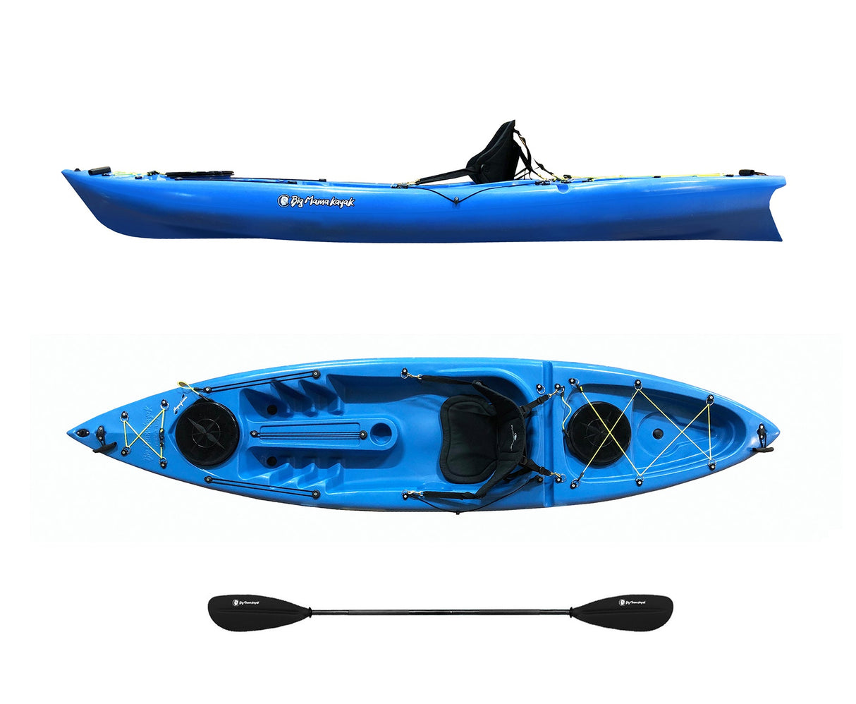 Kayak monoposto acquaprima Big Mama Kayak 310 cm + 2 gavoni + 1 pagaia in omaggio (pack 1) NO sedile - azzurro