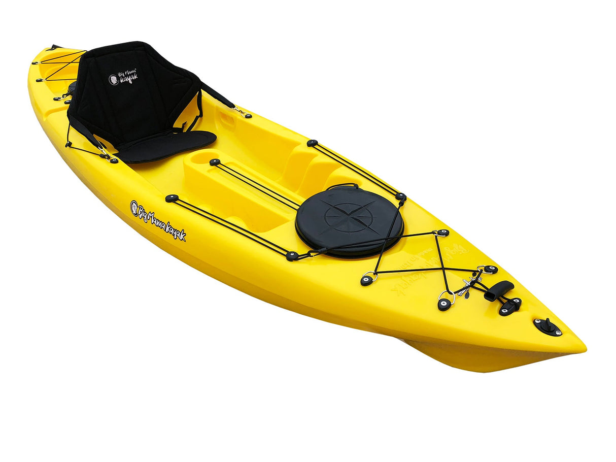 Kayak posto singolo acquaprima Big Mama Kayak - canoa da 310 cm + 2 gavone + 1 pagaia + 1 seggiolino (full pack) - giallo