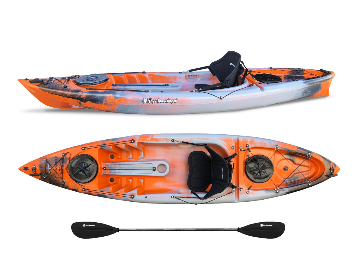 Canoa monoposto acquaprima limited edition Big Mama Kayak 310 cm + 2 gavone + 1 pagaia in omaggio (pack 1) NO sedile - snake arancione
