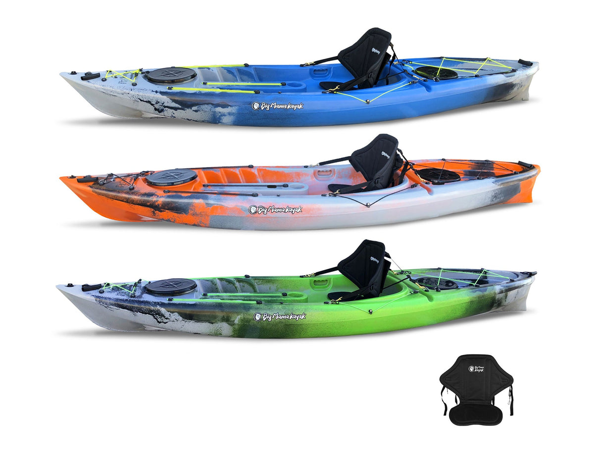 Acquaprima big mama kayak limited edition - canoa monoposto da 310 cm + 2 gavone + 1 seggiolino (pack 2)