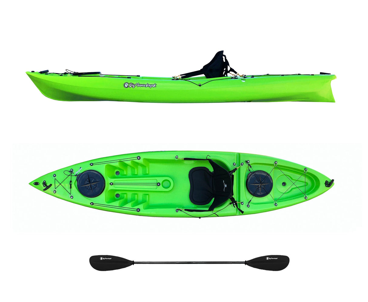 Kayak monoposto acquaprima Big Mama Kayak 310 cm + 2 gavoni + 1 pagaia in omaggio (pack 1) NO sedile - verde