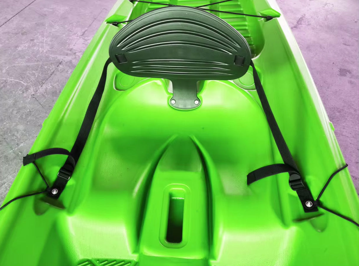 kayak fishing canoa GIL 2.0 Big Mama Kayak canoa monoposto da 254 cm + 2 p.canne interni + seggiolino + pagaia - Giallo