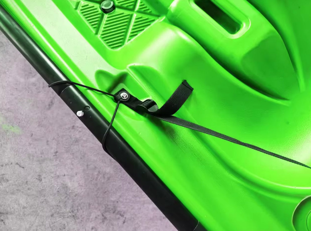 kayak fishing canoa GIL 2.0 Big Mama Kayak canoa monoposto da 254 cm + 2 p.canne interni + seggiolino + pagaia - Arancio