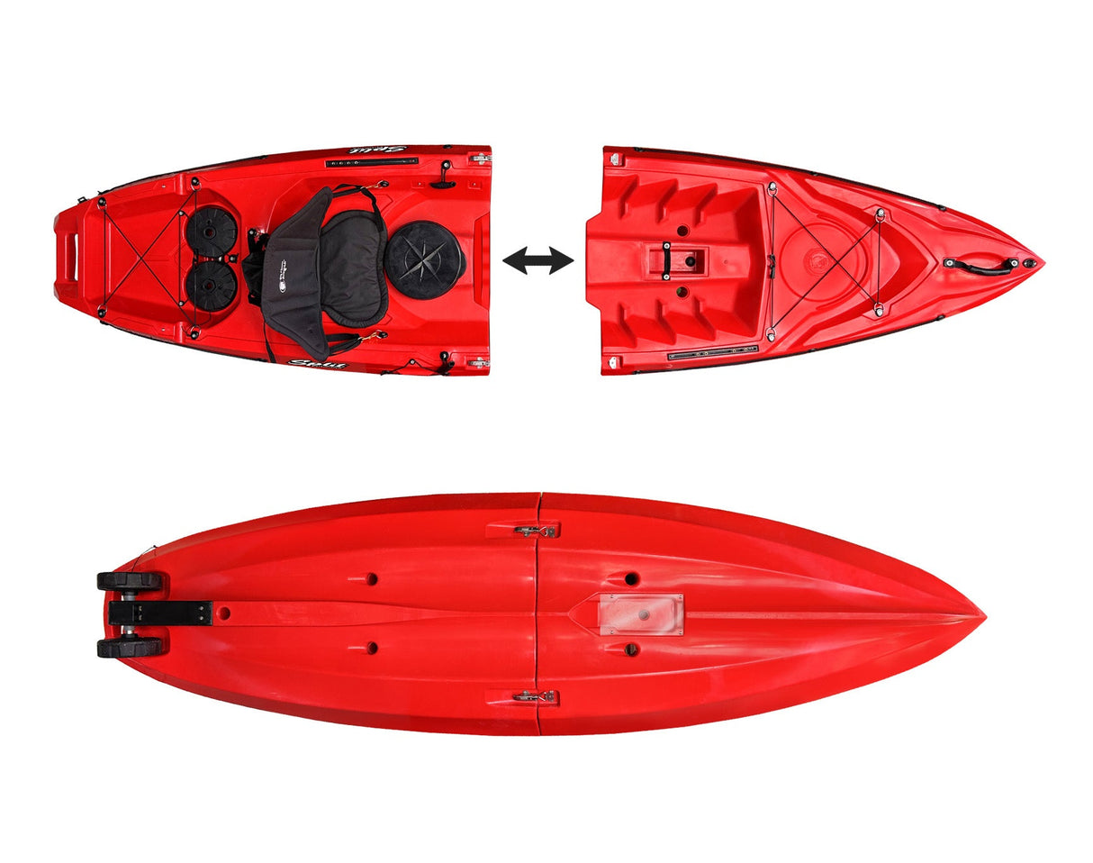 Kayak componibile Split 1 Basic Big Mama Kayak, canoa modulare, si monta in 30 secondi
