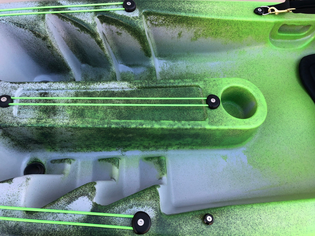 Canoa 1 posto singolo acquaprima limited edition Big Mama Kayak, monoposto 310 cm + 2 gavone + 1 seggiolino (pack 2) - snake green