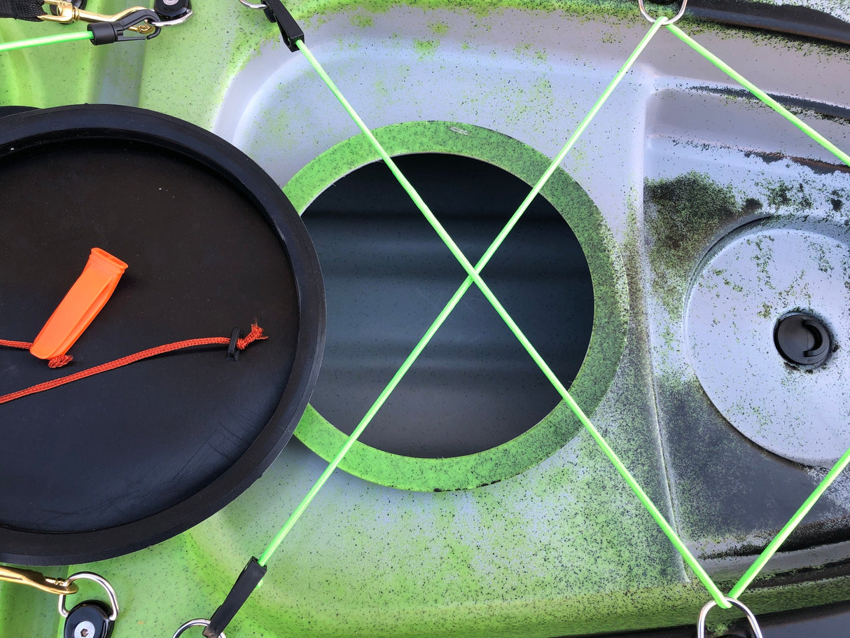 Canoa 1 posto singolo acquaprima limited edition Big Mama Kayak, monoposto 310 cm + 2 gavone + 1 pagaia in omaggio (pack 1) NO sedile - snake green