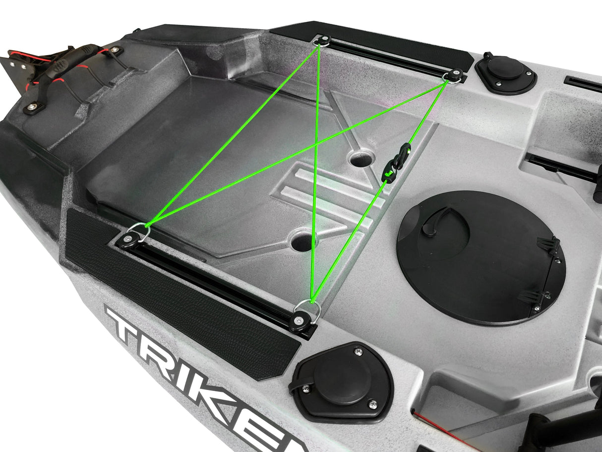 Big Mama Kayak a pedali Triken 330 con Pulpito Inox + Piastra sgancio rapido + motore Terranova KAYAK MINN KOTA 55lb, GPS + ECOSCANDAGLIO HELIX 7
