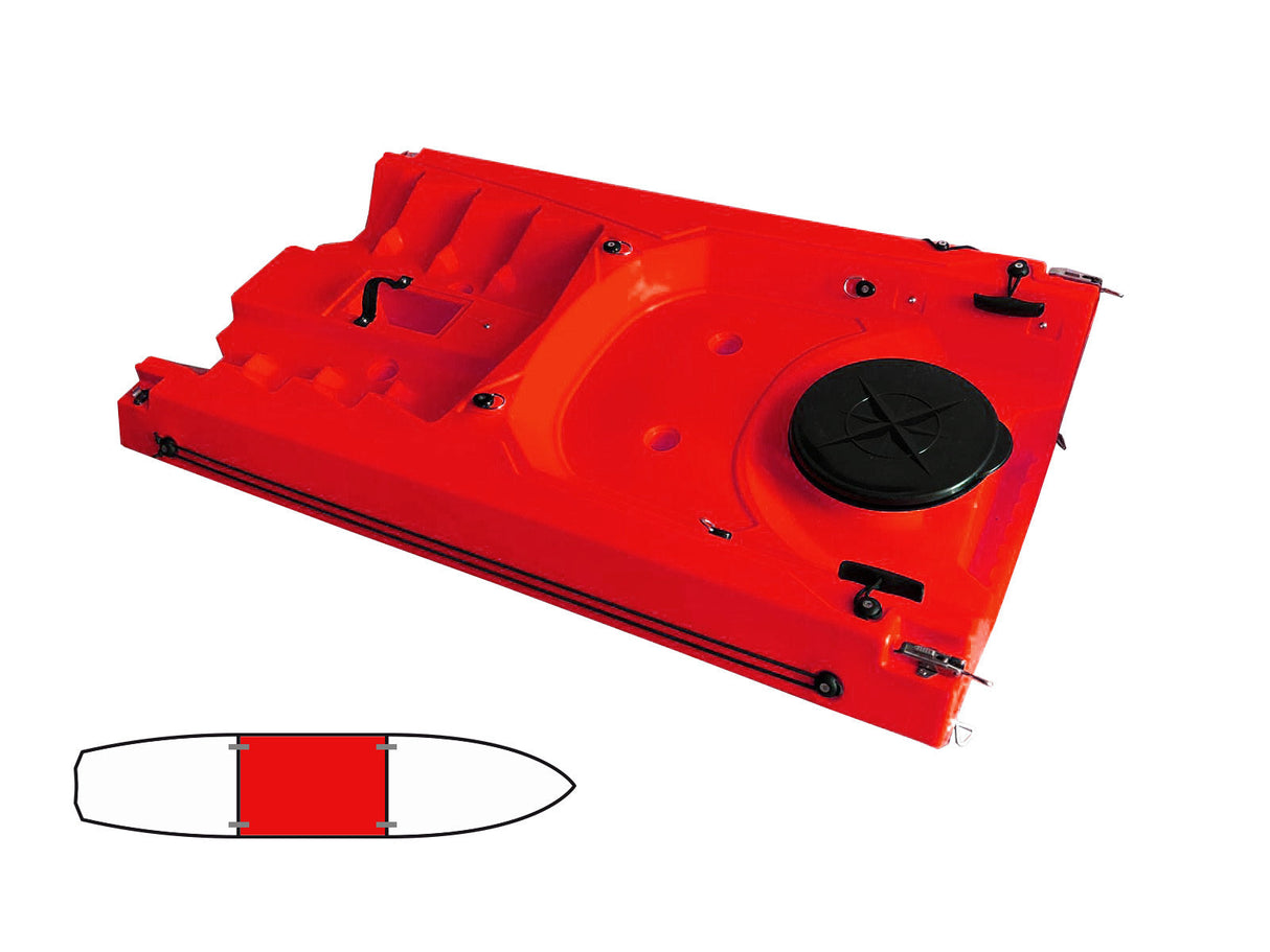 modulo centrale per kayak Split Big Mama Kayak colore ( rosso)