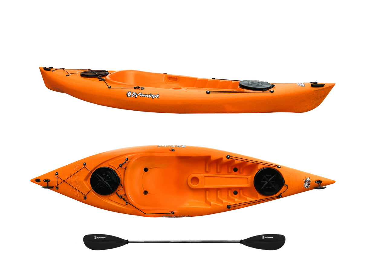 Canoa 1 posto Privat 2.0 Big Mama Kayak 295 cm + 2 gavoni + 1 pagaia in omaggio (PACK 1) - ARANCIONE