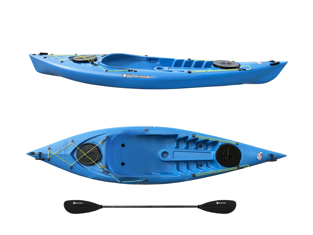 Canoa 1 posto Privat 2.0 Big Mama Kayak 295 cm + 2 gavoni + 1 pagaia in omaggio (PACK 1) - AZZURRO