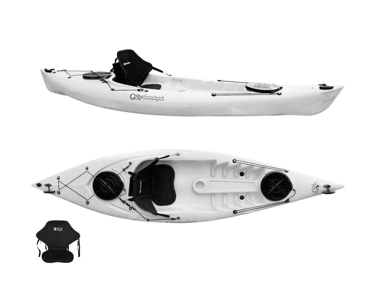 Kayak monoposto Privat 2.0 Big Mama Kayak canoa da 295 cm + 2 gavoni + 1 seggiolino (PACK 2) - GRANIT