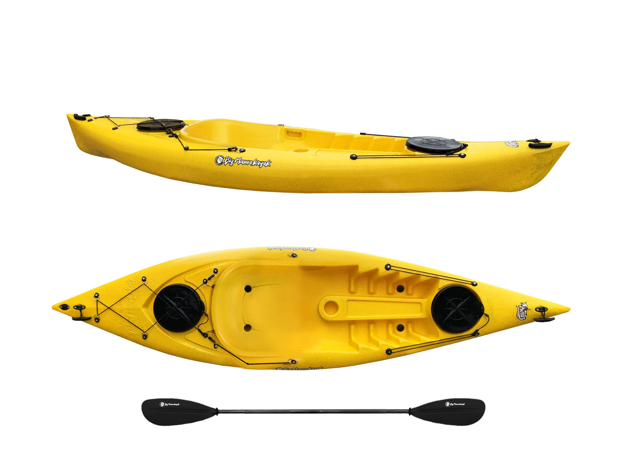 Canoa 1 posto Privat 2.0 Big Mama Kayak 295 cm + 2 gavoni + 1 pagaia in omaggio (PACK 1) - GIALLO