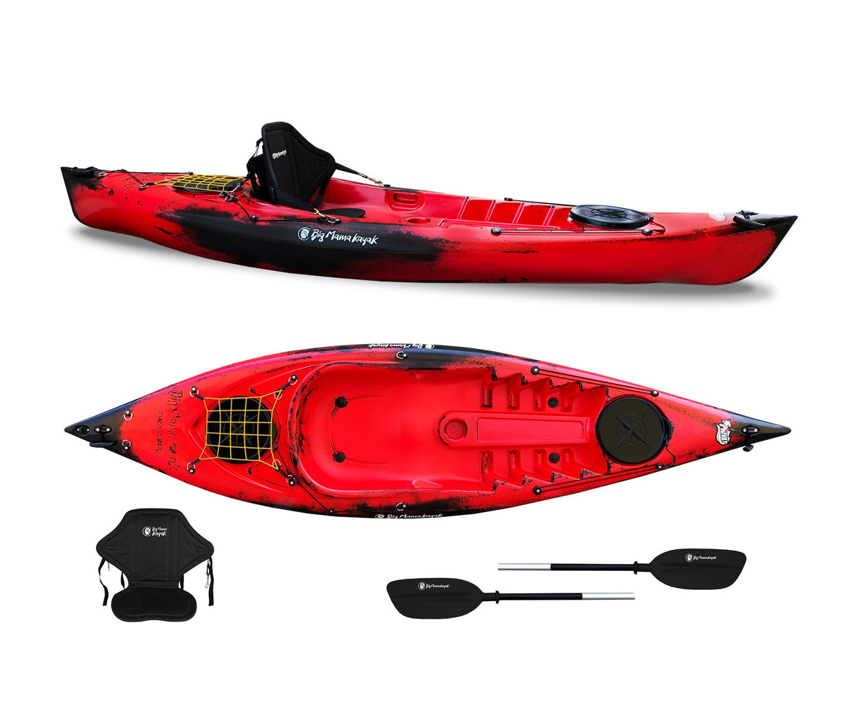 Kayak monoposto privat 2.0 limited edition big mama kayak - canoa da 295 cm + 2 gavoni + 1 pagaia + seggiolino (full pack)
