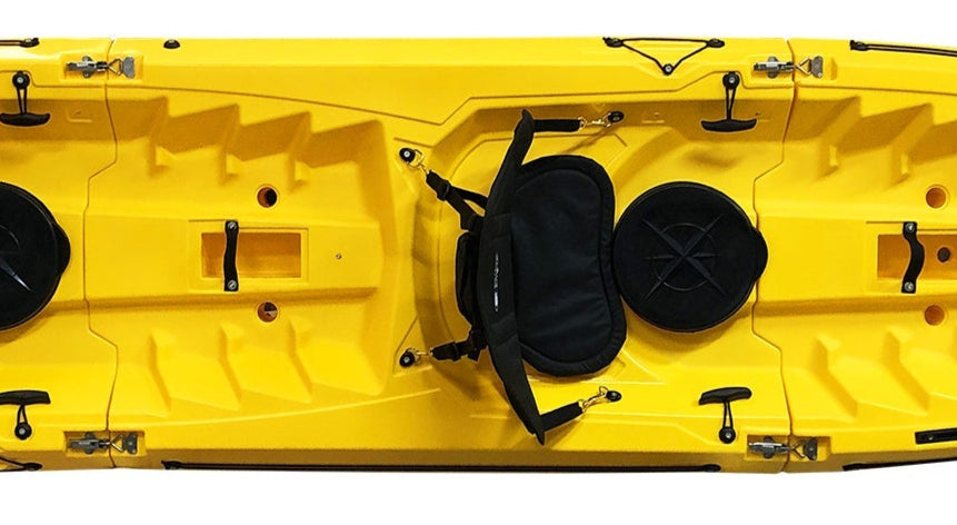 kayak componibile Split 2 Big Mama Kayak, canoa biposto modulare, si monta in 30 secondi ( verde)