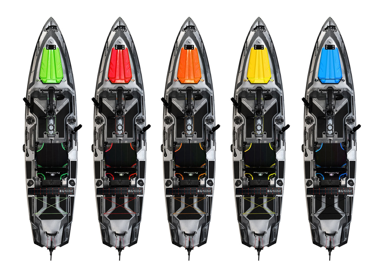 Big Mama Kayak a pedali  Triken 380 + Motore Minn Kota RIPTITE POWERDRIVE MR 55lb, GPS SpotLock,Autopilota + Pulpito inox + Piastra sgancio rapido