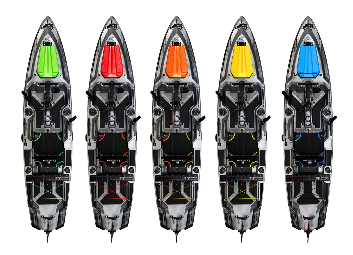 Big Mama Kayak a pedali Triken 380 + Motore Minn Kota POWERDRIVE MR 45lb, GPS SpotLock,Autopilota + Pulpito inox + Piastra sgancio rapido