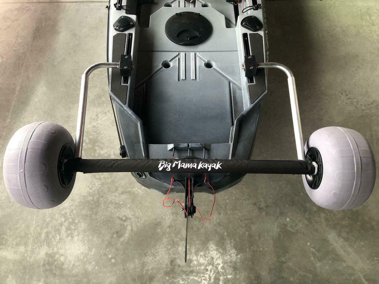 Carrello retrattile integrabile per Triken 330 e 380 Big Mama Kayak, incluse ruote da sabbia