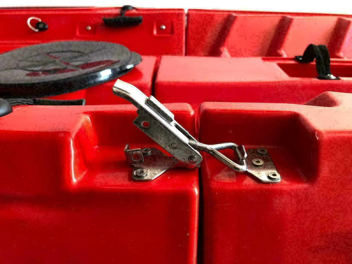 kayak componibile Split 2 Fishing Big Mama Kayak, canoa biposto modulare, si monta in 30 secondi, 2 portacanne (arancio)