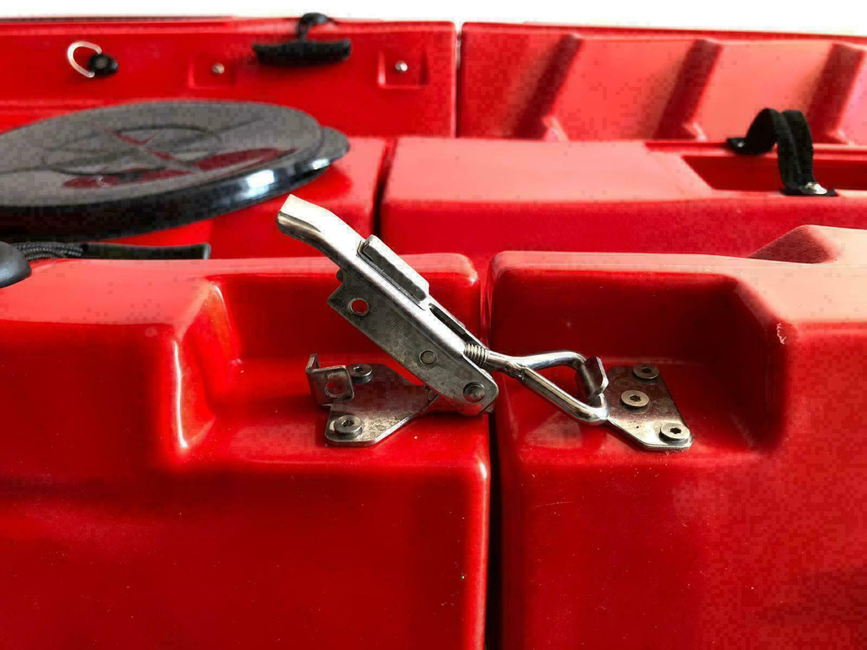 kayak componibile Split 2 Fishing Big Mama Kayak, canoa biposto modulare, si monta in 30 secondi, 2 portacanne (giallo)