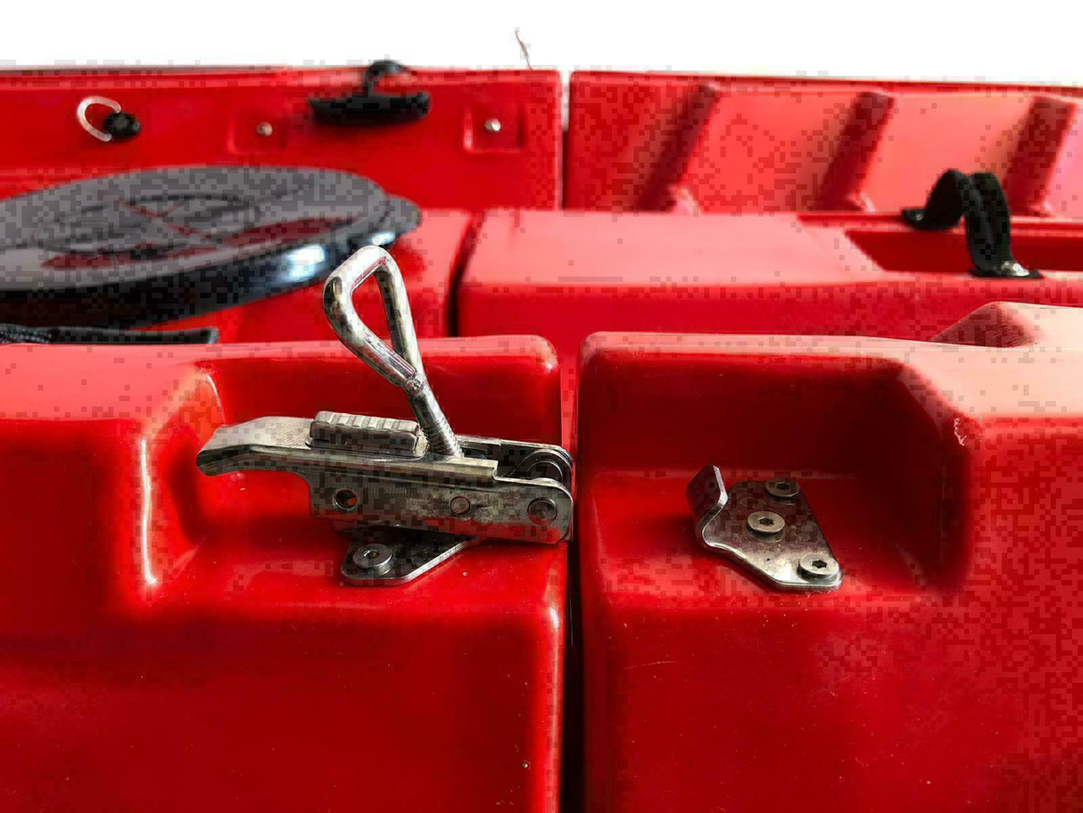 kayak divisibile Split 1 Fishing Big Mama Kayak, canoa modulare, si monta in 30 secondi, con 2 portacanne (verde)