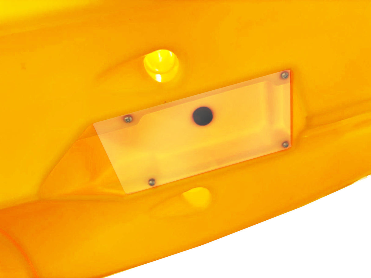 Kayak smontabile Split 2 Fishing Big Mama kayak con 2 ruote e 2 gavoni, 2 seggiolini, 2 pagaie, 2 porta canne