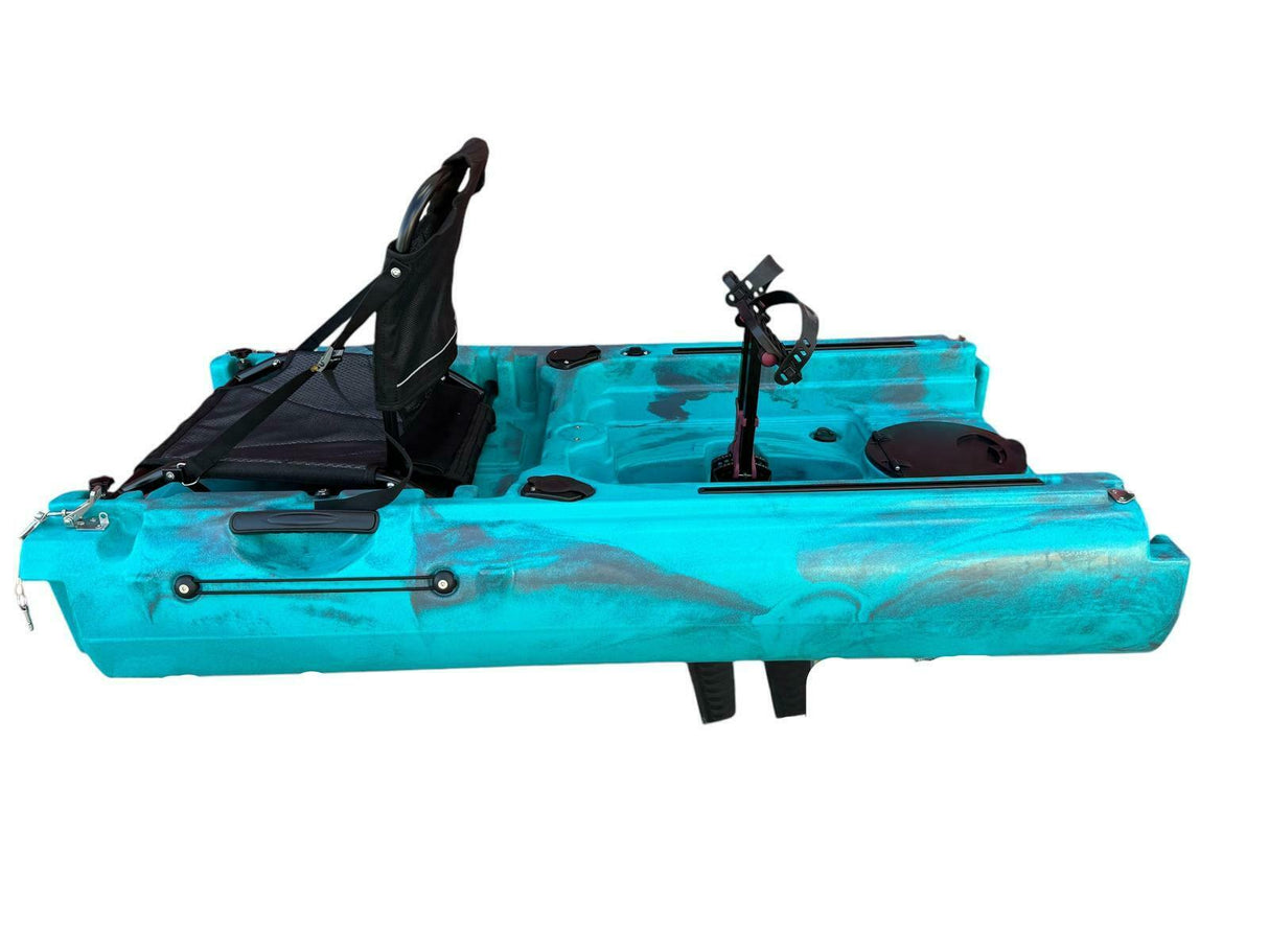 Modulo centrale kayak a pedali divisibile in 2 con pinne big mama start s300 - blue gray