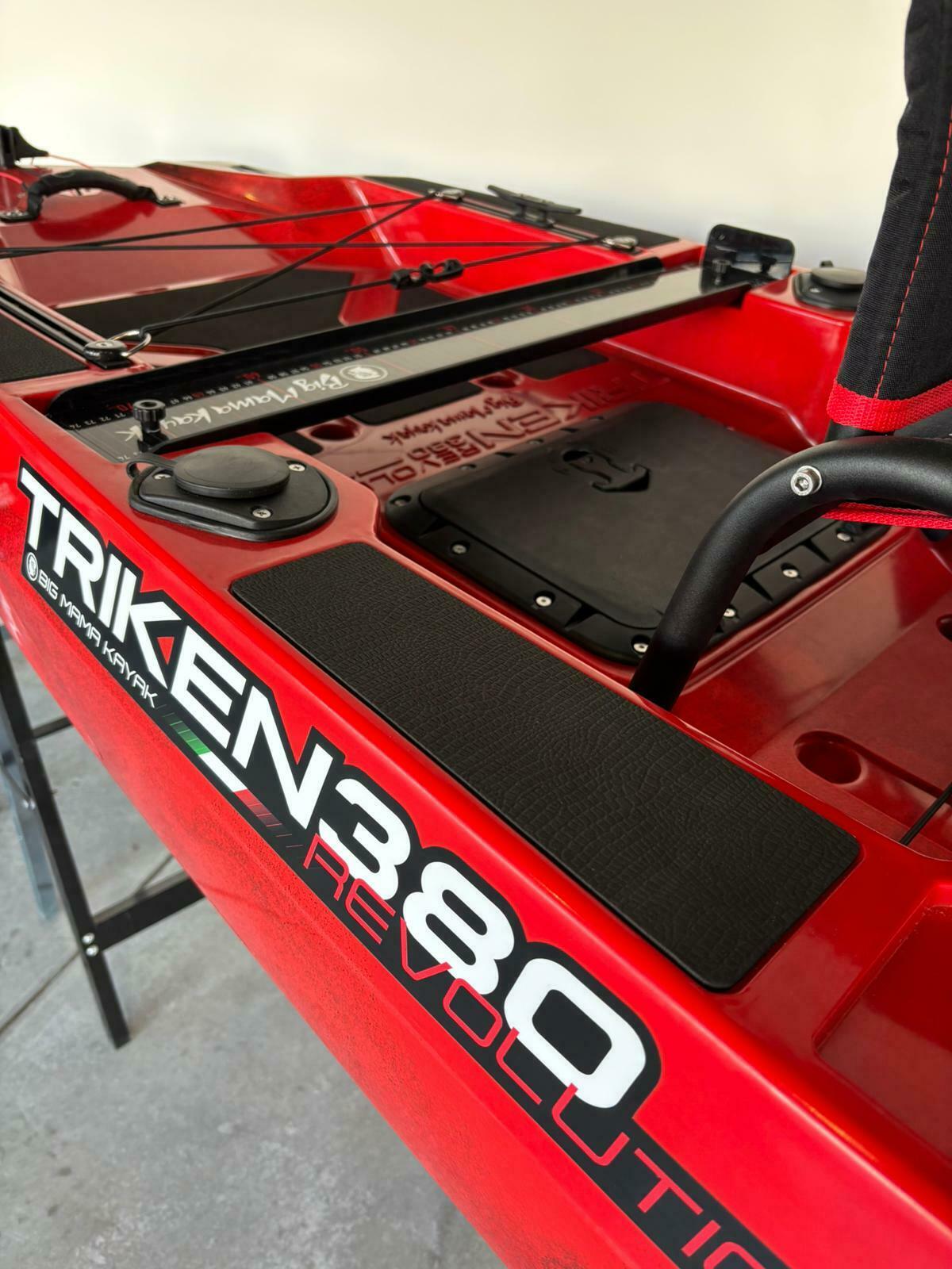 BIG MAMA KAYAK A PEDALI TRIKEN 380 Revolution + motore elettrico HASWING GENIUS 55 LG + SUPPORTO CENTRALE + PEDALIERA