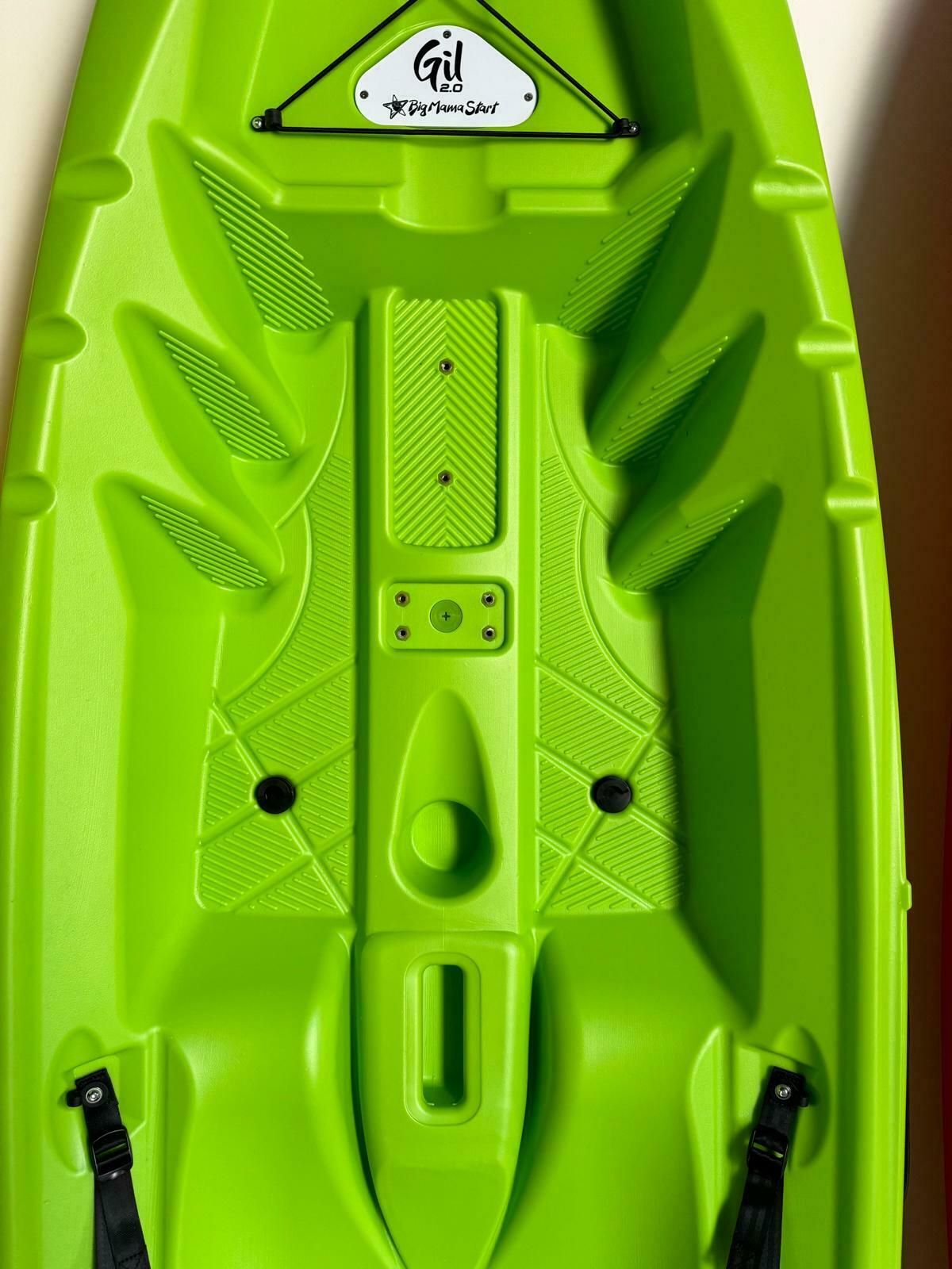 canoa GIL 2.0 Big Mama Kayak canoa monoposto da 254 cm + seggiolino + pagaia - giallo