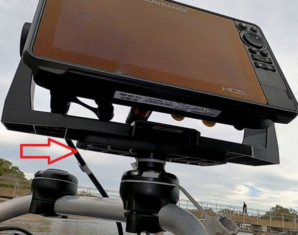 Railblaza Rotating Platform R - Basetta Per Display Ecoscandaglio 02-4136-11 misure 16 x 6 cm