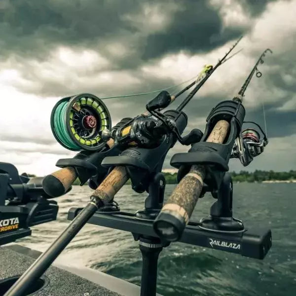 Kit Portacanne Orientabile Railblaza Rod Holder Ii Cod 02-4020-11 + Starport Orizzontale Cod.03-4015-11