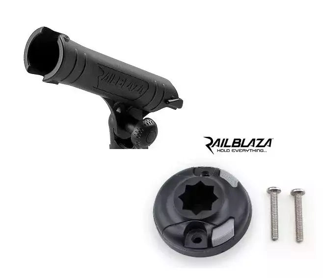 Kit Portacanne Orientabile Rod Tube Cod.02-4118-11 Railblaza + Starport Orizzontale Cod.03-4015-11