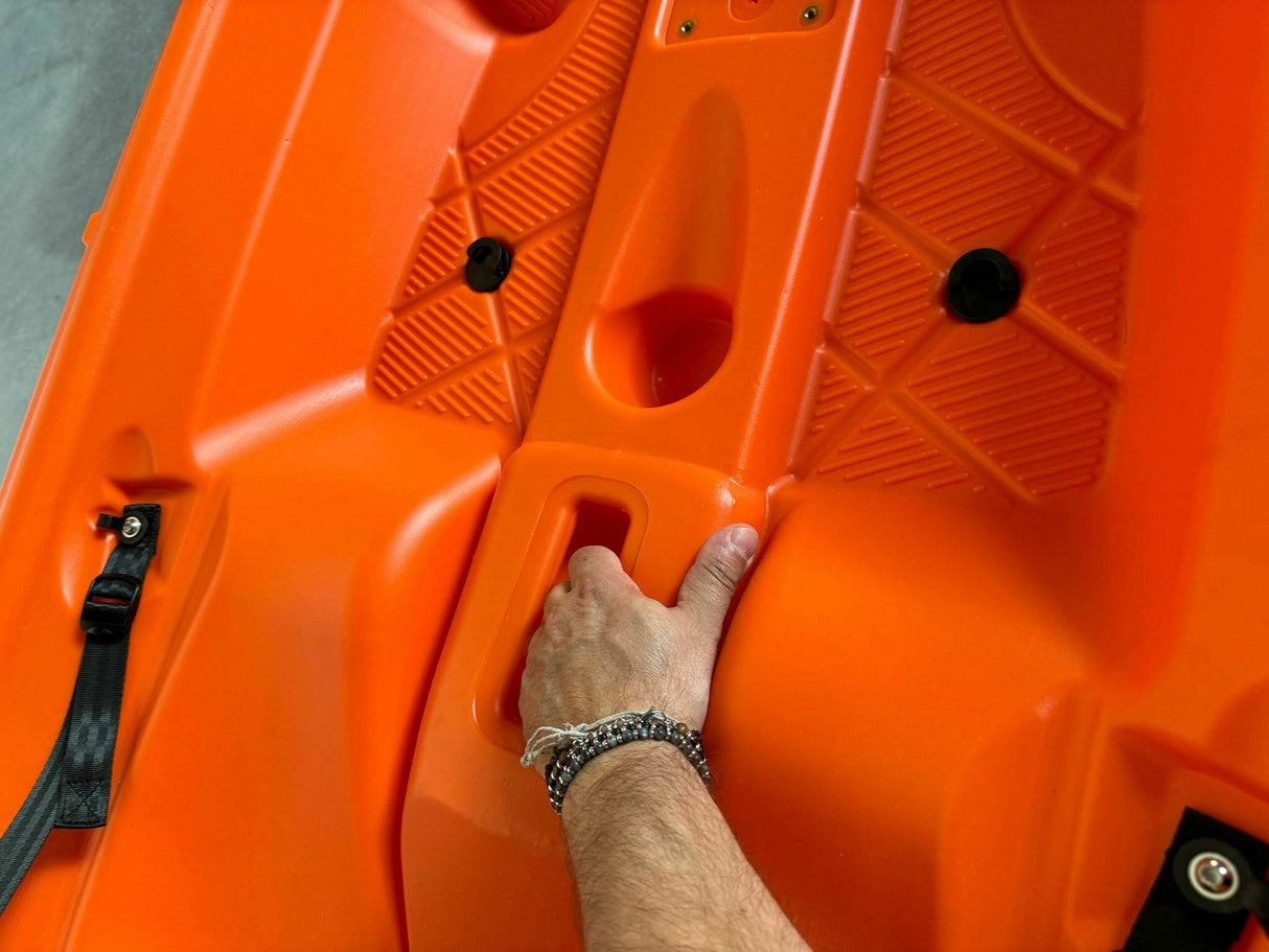 canoa GIL 2.0 Big Mama Kayak canoa monoposto da 254 cm + seggiolino + pagaia - giallo