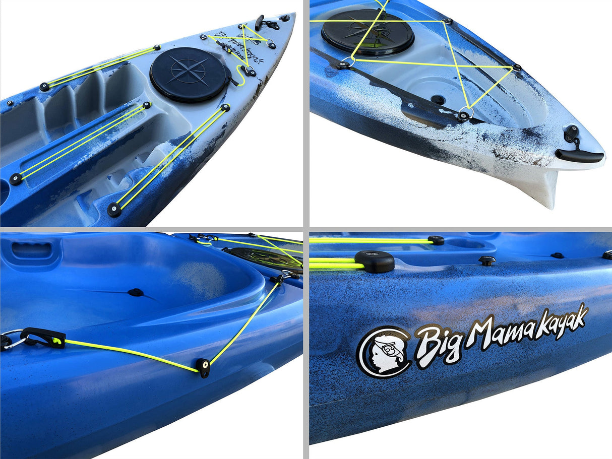 Acquaprima big mama kayak limited edition - canoa monoposto da 310 cm + 2 gavone + 1 seggiolino (pack 2)