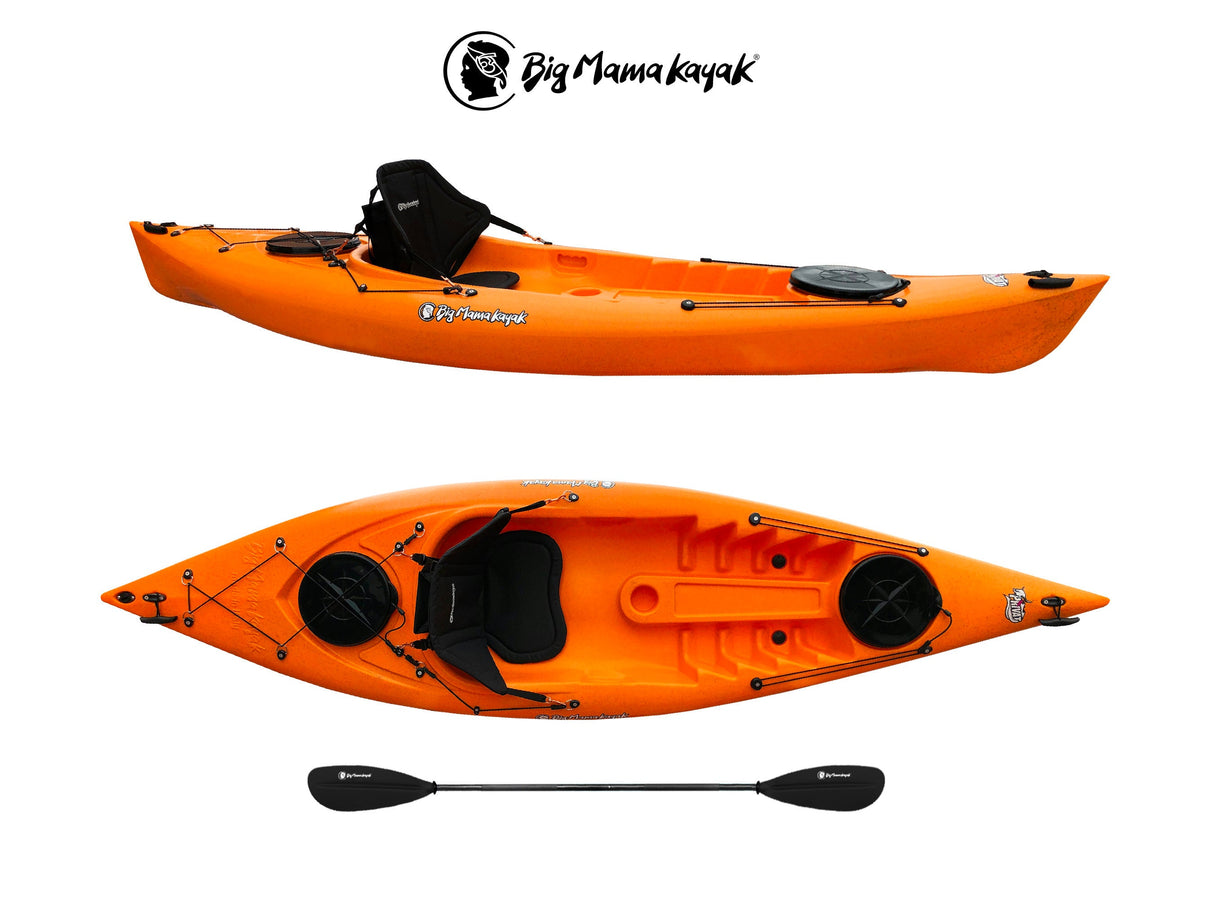 Kayak monoposto Privat 2.0 Big Mama Kayak - canoa da 295 cm + 2 gavoni + 1 pagaia in omaggio (pack 1)