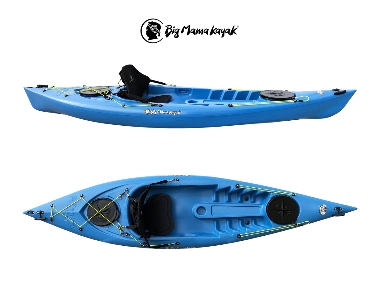 Kayak monoposto Privat 2.0 Big Mama Kayak - canoa da 295 cm + 2 gavoni + 1 pagaia in omaggio (pack 1)
