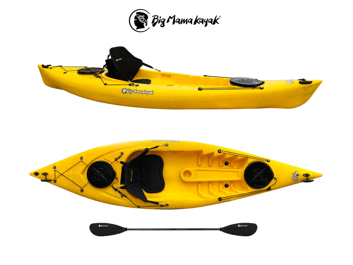 Kayak monoposto Privat 2.0 Big Mama Kayak - canoa da 295 cm + 2 gavoni + 1 pagaia in omaggio (pack 1)