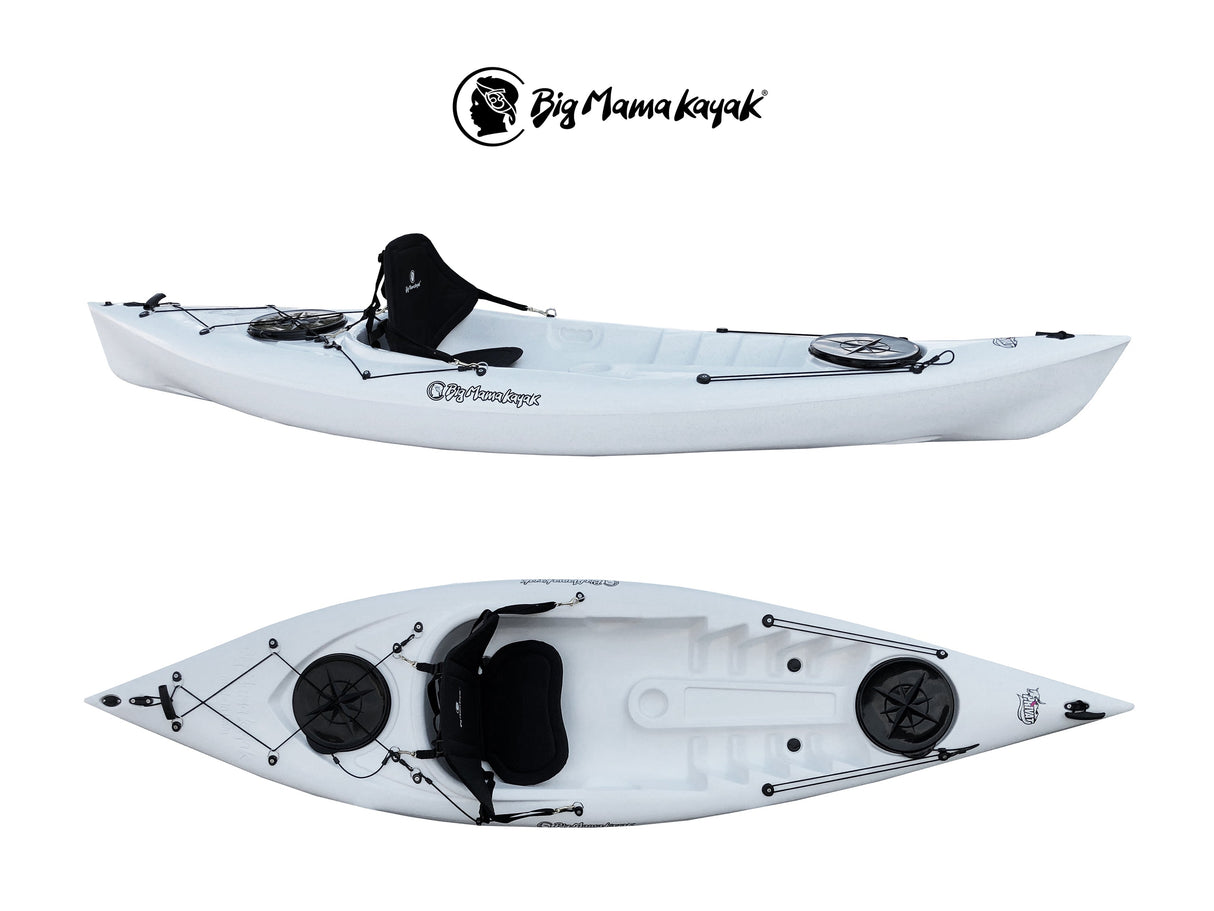 Kayak monoposto privat 2.0 big mama kayak - canoa da 295 cm + 2 gavoni + 1 seggiolino (pack 2)