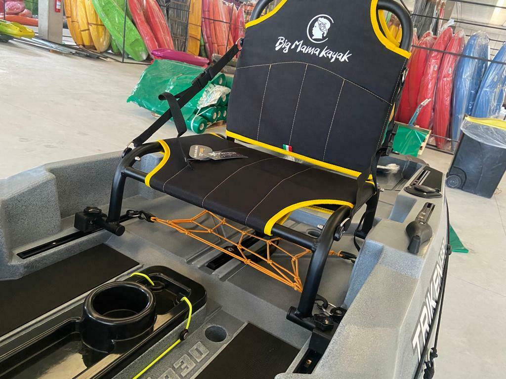 Big mama kayak a pedali triken 330 garmin striker vivid 7cv ecoscandaglio + trasduttore + kit braccetto display
