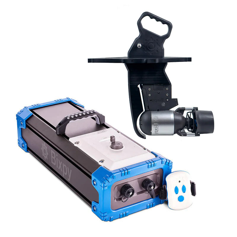 Kayak monoposto divisibile a pedali con pinne Big Mama START S500 componibile + motore Bixpy K1 Angler PRO Kit Outboard con batteria inclusa PP-768 Wh + Adattatore Low Profile Thruhull Pedal Drive