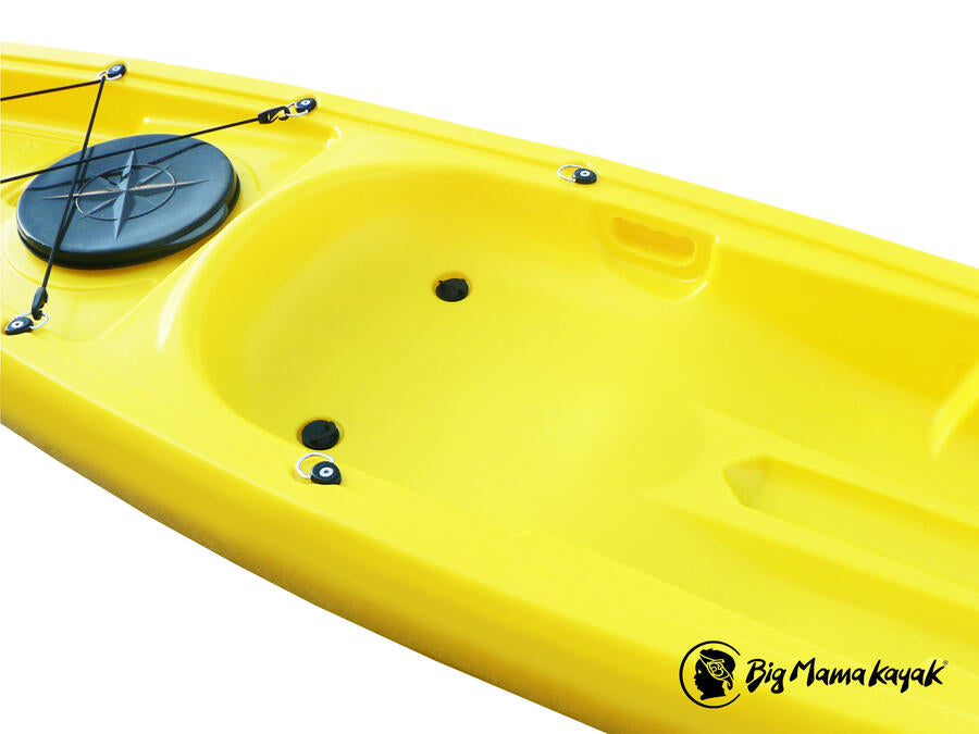 MOA BIG MAMA KAYAK - CANOA DA 265 CM + 1 GAVONE + 1 PAGAIA + 1 SEGGIOLINO + 1 RUOTINO ( FULL PACK ) - COLORE ROSSO