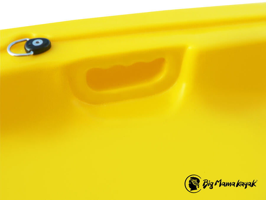 MOA BIG MAMA KAYAK - CANOA DA 265 CM + 1 GAVONE + 1 PAGAIA + 1 SEGGIOLINO + 1 RUOTINO ( FULL PACK ) - COLORE ROSSO