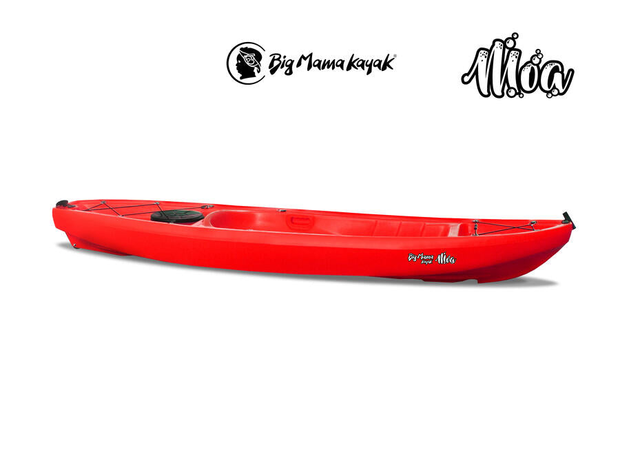 MOA BIG MAMA KAYAK - CANOA DA 265 CM + 1 GAVONE + 1 PAGAIA + 1 SEGGIOLINO + 1 RUOTINO ( FULL PACK ) - COLORE ROSSO