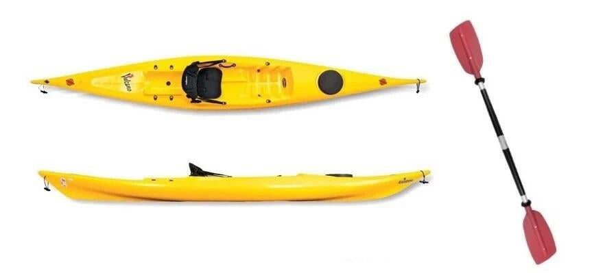 Rainbow Vulcano 4.25 Expedition - Canoa Sit On Top 425 Cm + Gavone + Schienale + Pagaia Touring