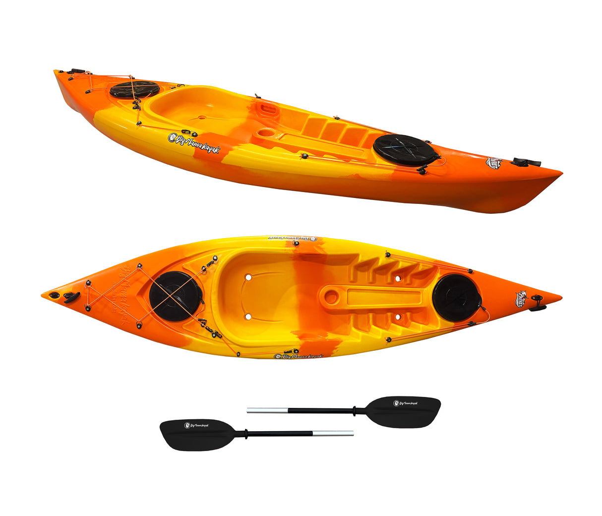 Kayak monoposto Privat 2.0 Limited edition Big Mama Kayak canoa 295 cm + 2 gavoni + 1 pagaia (PACK 1) -NEMO ORANGE