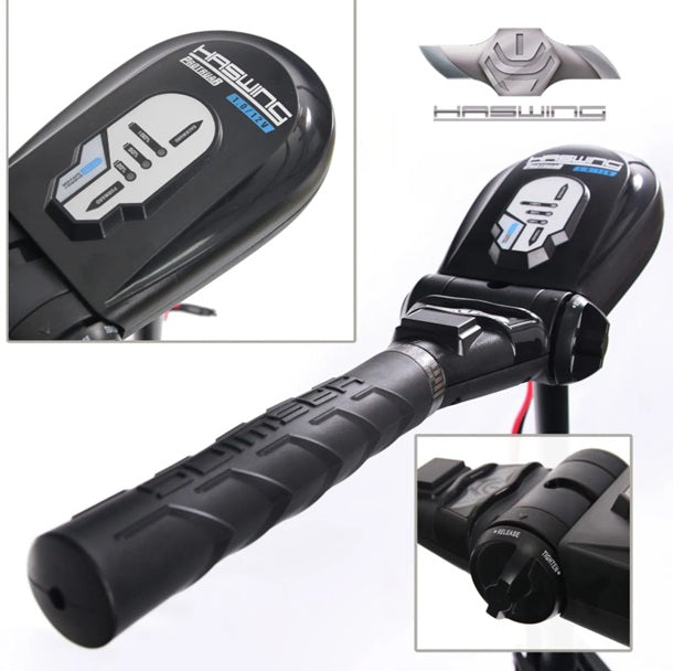 Haswing Italia Motore kayak da poppa modello Protruar 2.0 - 85LB cod. HSW50754_90 - gambo 90 cm variatore velocità/avanti indietro per MARE e LAGO