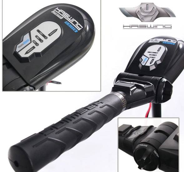 Haswing Italia Motore kayak da poppa modello Protruar 3.0 - 110LB cod. HSW50756_90 - gambo 100 cm variatore velocità/avanti indietro per MARE e LAGO