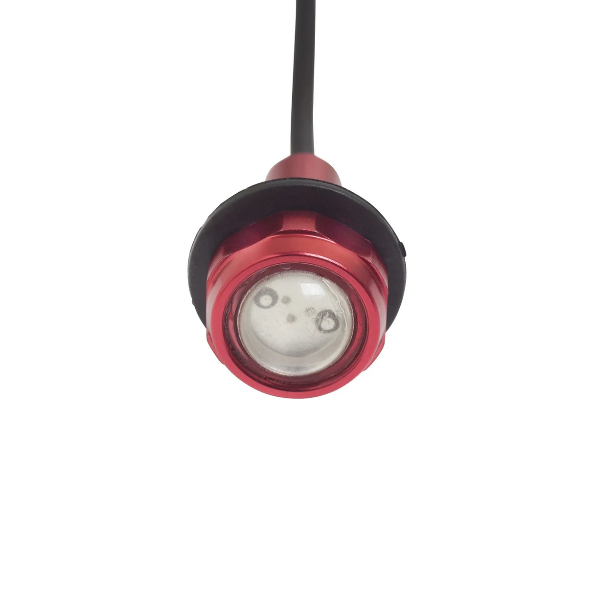 YAK POWER Kit Luci LED Super Luminose a Pulsante ROSSO – 2 Pezzi